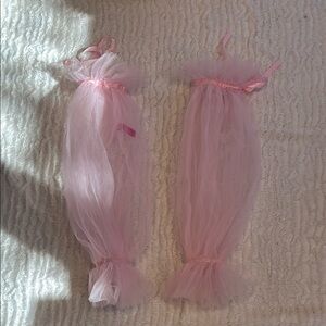 Sugar Thrills Princess Pink Tulle balletcore Arm Sleeves one size